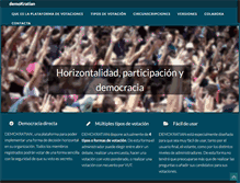 Tablet Screenshot of demokratian.org